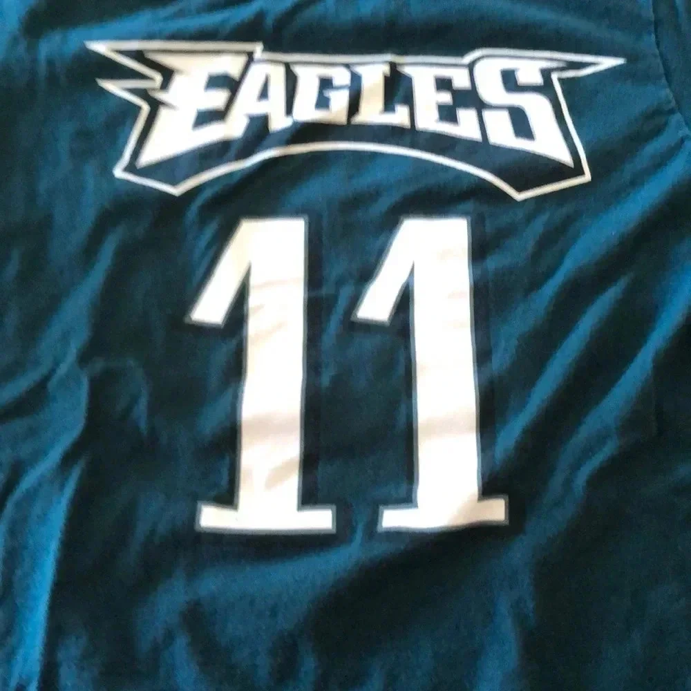 Philadelphia Eagles Wentz Jersey Tee Shirt